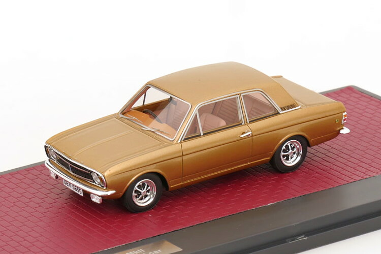 行列 1/43 ジェラルド・r・フォード コルチナ 芙蓉 MK2 1966-1970 ゴールドメタリック 100台押さえるMatrix 1:43 Ford Cortina Lotus MK II 1966-1970 goldmetallic Limited 100 pcs