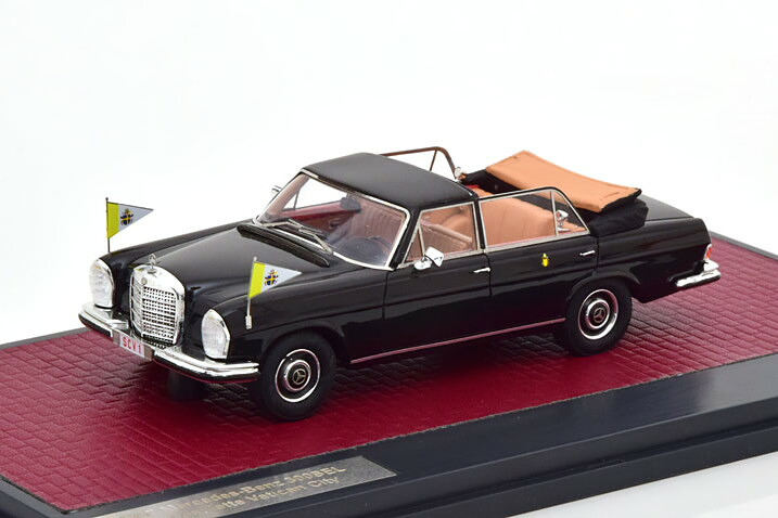 Matrix 1/43 メルセデス 300SEL ランドーレット バチカン 1967 open ブラック 408台限定 Mercedes Landaulette Vatikan City black Limited Edition 408 pcs｜Reowide モデルカー カタログ SHOP 18,760円