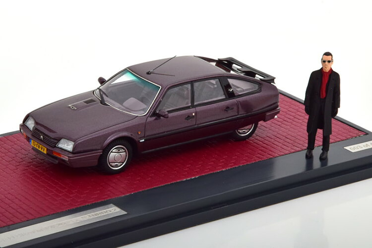 マトリックス 1/43 シトロエン CX25 GTI ターボ2 ロッテルダム エディション 1986 パープル ジュール・ディールダー フィギュア付き 408台限定Matrix 1:43 CX 25 GTI Turbo 2 Rotterdam Edition 1986 purple-metallic Jules Deelder with figurine Limited 408 pcs|Reowide モデルカー カタログ SHOP