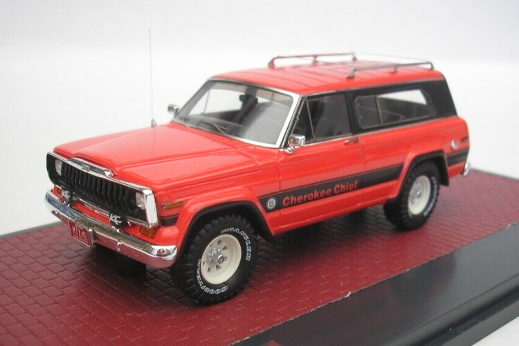 マトリックス 1/43 ジープ チェロキー チーフ 1980 レッドMATRIX 1:43 Jeep Cherokee Chief year 1980 red画像