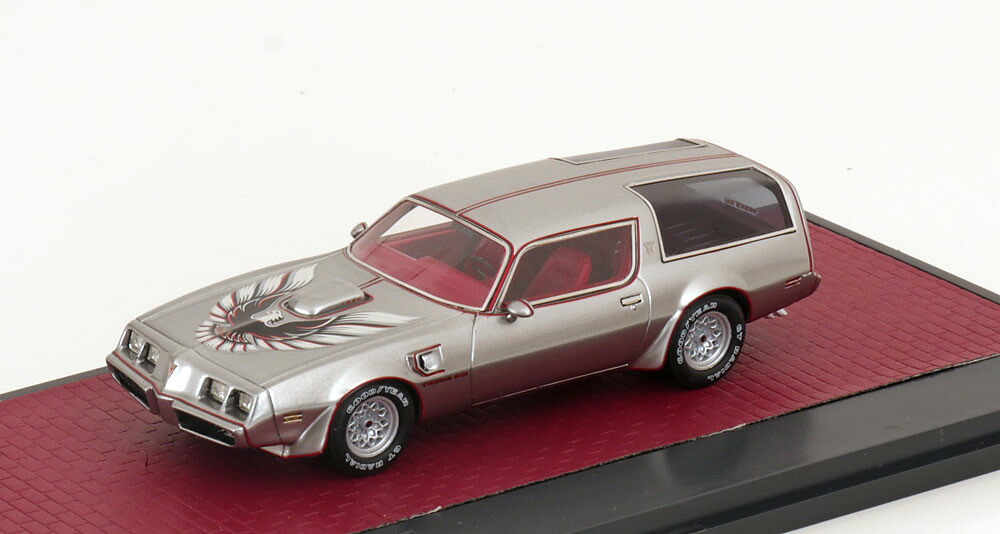 マトリックス 1/43 ポンティアック ファイアーバード トランザム タイプK カムバック プロトタイプ 1979 シルバー/ レッド408台限定 MATRIX 1:43 PONTIAC Firebird Trans Am Type K Kammback Prototyp 1979 silver red Limited Edition 408 pcs