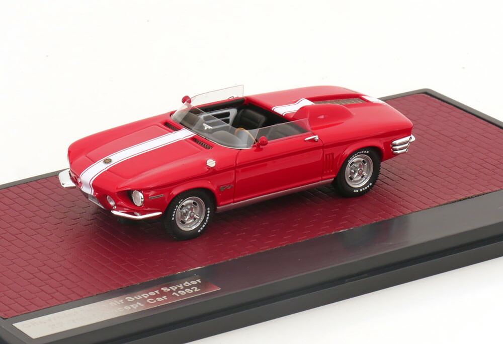 マトリックス 1/43 シボレー コルヴェア スーパー スパイダー コンセプトカー 1962 レッド/ホワイト 408台限定 MATRIX 1:43 Chevrolet Corvair Super Spyder Concept Car 1962 red white Limited Edition 408 pcs