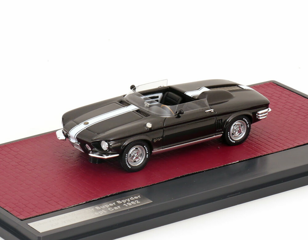 マトリックス 1/43 シボレー コルヴェア スーパー スパイダー コンセプトカー 1962 ブラックメタリック 408台限定 MATRIX 1:43 Chevrolet Corvair Super Spyder Concept Car 1962 black-metallic Limited Edition 408 pcs