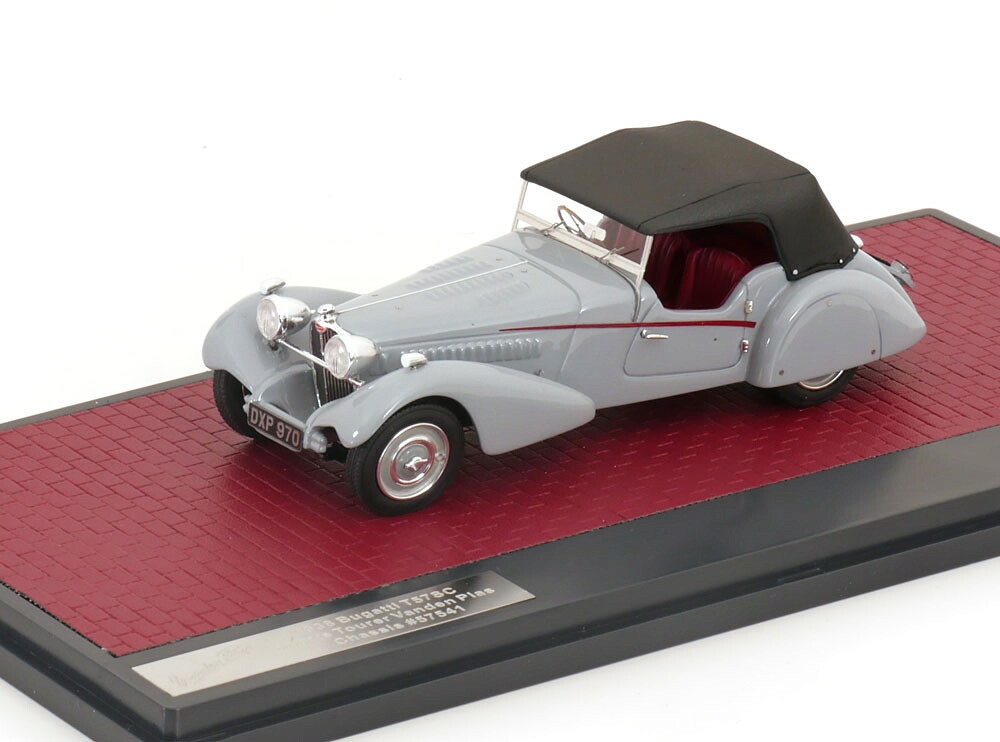 マトリックス 1/43 ブガッティ T57SC スポーツツアラー バンデン プラ 1938 グレー 120台限定 MATRIX 1:43 Bugatti T57SC Sports Tourer Vanden Plas 1938 grey Limited Edition 120 pcs