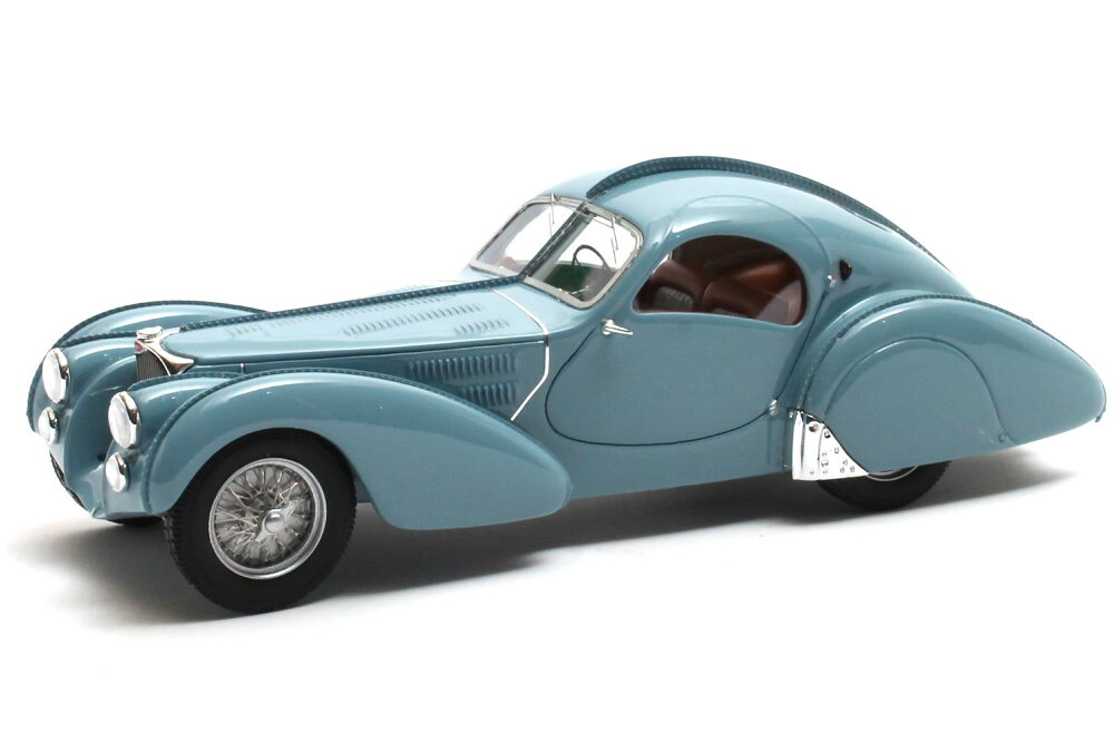 行列 1/43 ブガッティ T57S アトランティック 1937 薄墨色青みMatrix 1:43 Bugatti T57S Atlantic 1937 grey blue