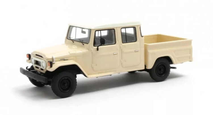 行列 1/43 トヨタ HJ45 地びたクルーザー クルーキャブ 皮膚軟化剤白いこと 100台押さえるMatrix 1:43 Toyota HJ45 Land Cruiser Crew Cab creme white Limited Edition 100 pcs