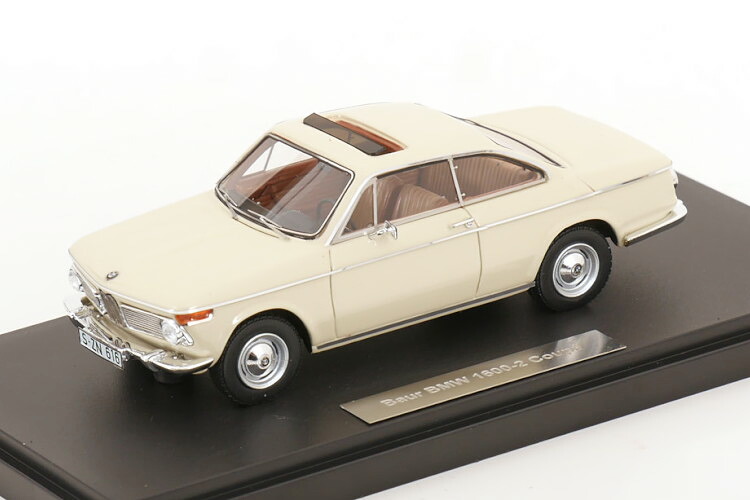 行列 1/43 BMW バウアー 1600-2 クーペ 1967 皮膚軟化剤白いことMatrix 1:43 BMW Baur 1600-2 Coupe 1967 creme white