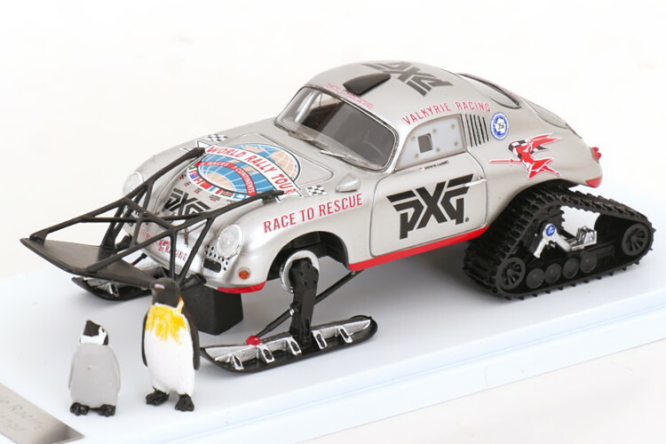 行列 1/43 ポルシェ 356A ヴァルキリーレーシング アンタークティカ 内燃機関立ちはだかる 2021Matrix 1:43 Porsche 356A Valkyrie Racing Antartica Ice Challenge 2021