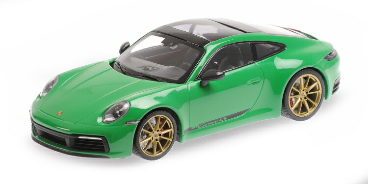ミニチャンプス 1/18 ポルシェ 911 992 カレラ 4S 2019 パイソングリーン 304台押さえる Minichamps 1:18 Porsche 911 992 Carrera 4S 2019 Python Green Limitation 304 pcs.