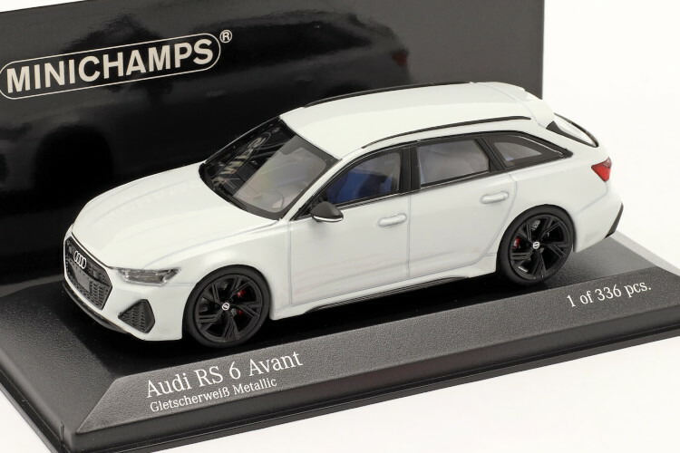 【2台セット】1/43 ミニチャンプス アウディ RS6 アバント C7/C8 ミニチャンプス 1/18 アウディ RS6 アバント 2019 ブラック