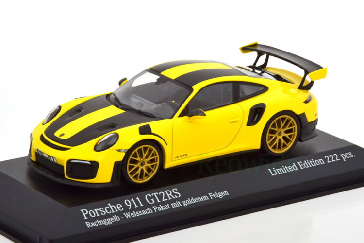 ミニチャンプス　ポルシェ　911 GT3 (991.2) 1/43 イエロー ミニチャンプス ポルシェ 911 GT3 (991.2) 1/43 イエロー