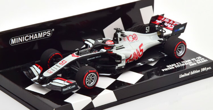 ミニチャンプス 1 43 ハース Vf アブダビgp フィッティパルディ 280台限定minichamps 1 43 Haas Vf Gp Abu Dhabi Fittipaldi Limited Edition 280 Pcs Ice Org Br