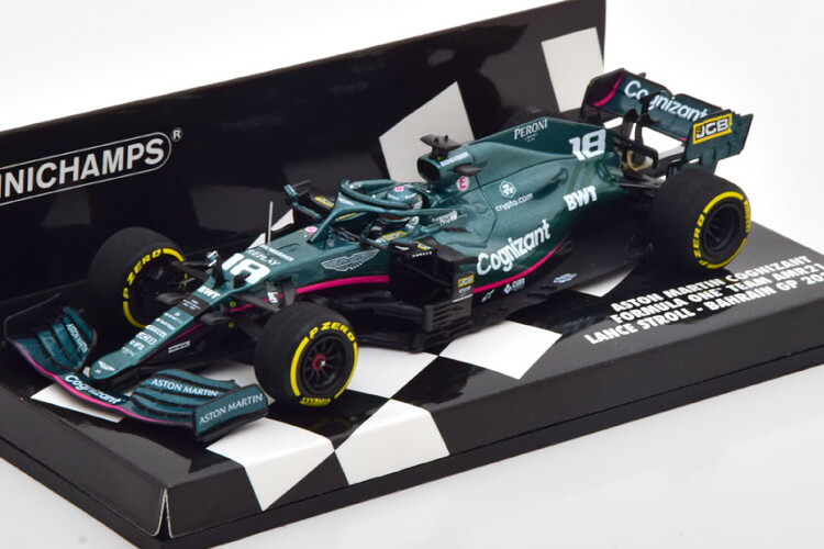 ミニチャンプス 1/43 アストンマーチン AMR21 ベッテル バーレーンGP Aston Martin F1 AMR21 #5 Sebastian Vettel 2nd Azerbaijan GP 2021 1