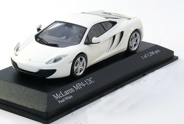 ミニチャンプス 1/43 マクラーレン MP4-12C 2011 ホワイト 1296台限定 Minichamps 1:43 McLaren MP4-12C 2011 white Limited Edition 1296 pcs