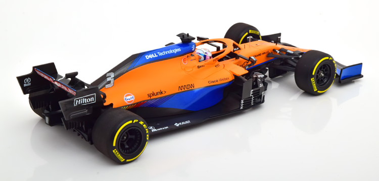 ミニチャンプス 18 マクラーレン MCL35M バーレーンGP 2021 リカルド