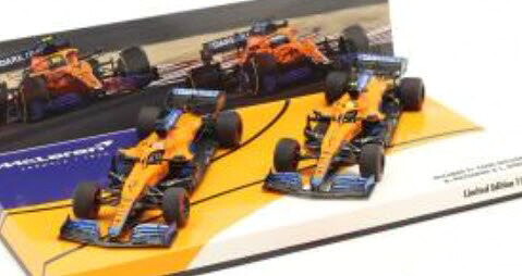 ミニチャンプス 1/43 マクラーレン MCL35M 数式1 2021 2台仕掛ける #4 ノ栗鼠 + #3 リカルド 111台押さえる \u003cBR\u003eMinichamps 1:43 McLaren MCL35M formula 1 2021 2-Car Set #4 Norris + #3 Ricciardo Limitation 111 pcs.