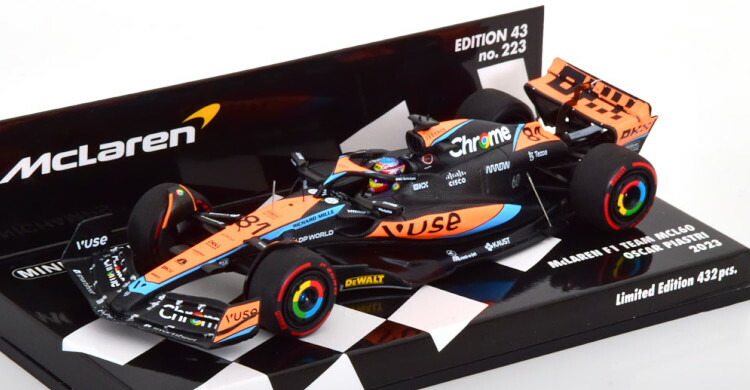 Miniature 1/43 Minichamps - McLaren F1 MCL60 #81 - Oscar Piastri - Bahrain GP 2023