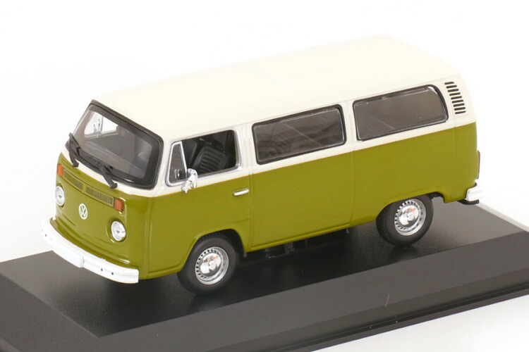 ミニチャンプス 1/43 フォルクスワーゲン T2 バス 1972 グリーン/ホワイト マキシチャンプス コレクション Minichamps 1:43 VW T2 Bus 1972 green white Maxichamps Collection