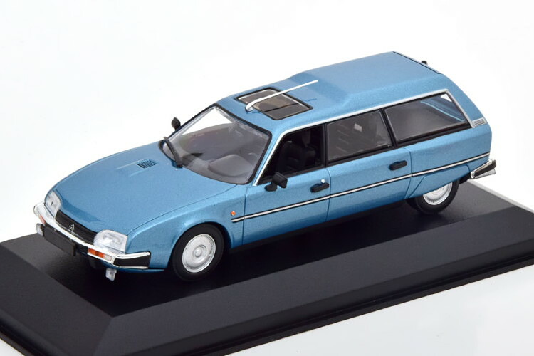 ミニチャンプス 1/43 シトロエン CX ブレイク 1980 メタリックブルー マキシシャンプ コレクション Minichamps 1:43 Citroen CX Break 1980 blau-metallic Maxichamps Collection