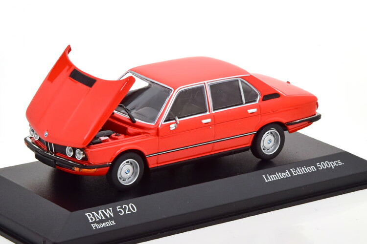 ミニチャンプス 1/43 BMW 520 E12 1974 レッド 500台限定 Minichamps 1:43 BMW 520 E12 1974 red Limited Edition 500 pcs