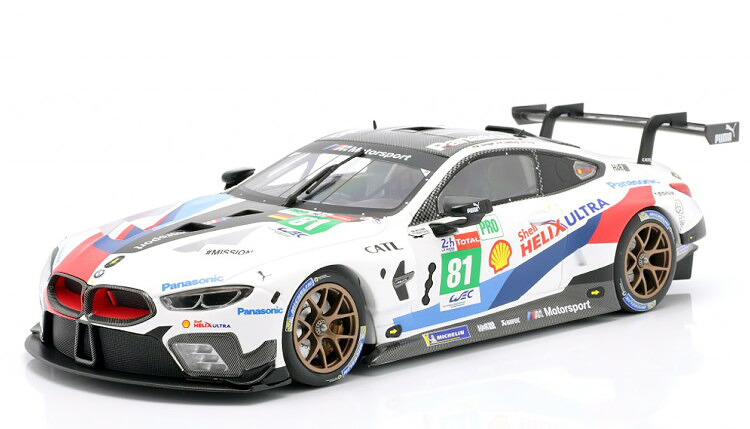 ミニチャンプス 1/18 BMW M8 GTE #81 ル・マン24時間耐久レース 2018 ホワイト 450台限定 Minichamps 1:18 BMW M8 GTE No 81 24h Le Mans 2018 Tomczyk/Catsburg/Eng Limited Edition 450 pcs|Reowide モデルカー カタログ SHOP