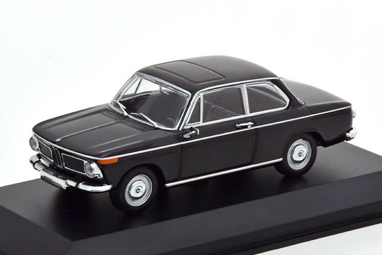 ミニチャンプス 1/43 BMW 1600 1968 ブラック マキシチャンプスシリーズ　Minichamps 1:43 BMW 1600 1968 black Maxichamps-Series｜Reowide モデルカー カタログ SHOP 11,100円