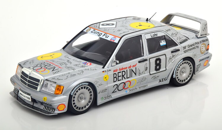 ミニチャンプス 1/18 メルセデス 190E 2.5-16 EVO 2 #8 マカオ ギアレース 1992 204台限定 Minichamps 1:18 Mercedes 190E 2.5-16 Evo 2 #8 Macau Guia Race 1992 Lohr Limited Edition 204 pcs