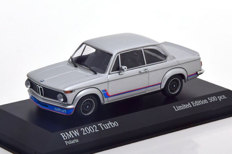 ミニチャンプス 1/43 BMW 2002 ターボ 1973 シルバー 500台限定 Minichamps 1:43 BMW 2002 Turbo 1973 silver Limited Edition 500 pcs 22,350円
