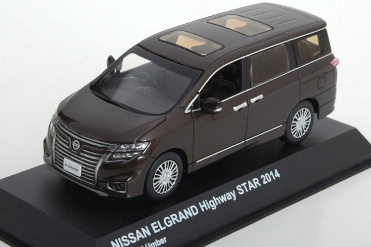 京商 1/43 日産 エルグ地びた ハイウェイはやりっ児 2014 インペリアル 琥珀色 ブラウンメタリック\u003cBR\u003eKyosho 1:43 Nissan elgrand highway star 2014 imperial umber brown metal
