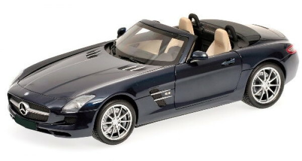 ミニチャンプス 1/18 メルセデスベンツ SLS AMG 読み込むはやりっ子 2011 ブルーメタリックMinichamps 1:18 Mercedes-Benz SLS AMG Roadster 2011 Blue Metallic