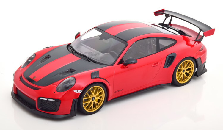 ミニチャンプス 1/18 ポルシェ 911 (991/2) GT2 RS ヴァイサッハ パッケージ ゴールドリム 2018 レッド ブラック 300台限定 Minichamps 1:18 Porsche 911 (991/2) GT2 RS Weissach Package with gold rims 2018 red black Limited Edition 300 pcs|Reowide モデルカー カタログ SHOP