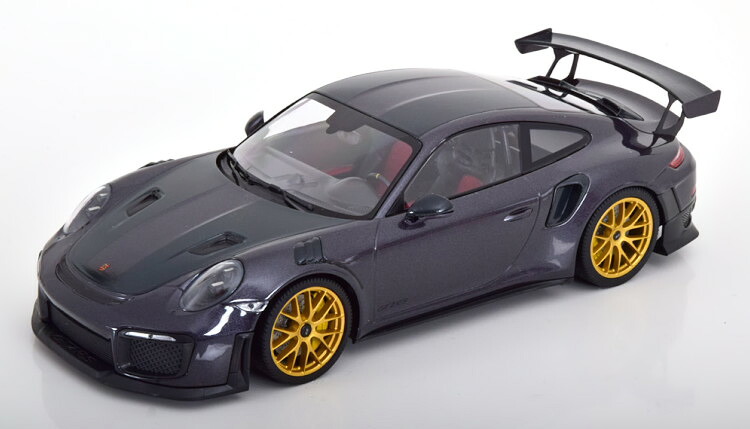 ミニチャンプス 1/18 ポルシェ 911 (991/2) GT2 RS ヴァイザッハ パッケージ 2018 パープルメタリック 300台限定Minichamps 1:18 Porsche 911 (991/2) GT2 RS Weissach Package 2018 purple-metallic Limited Edition 300 pcs