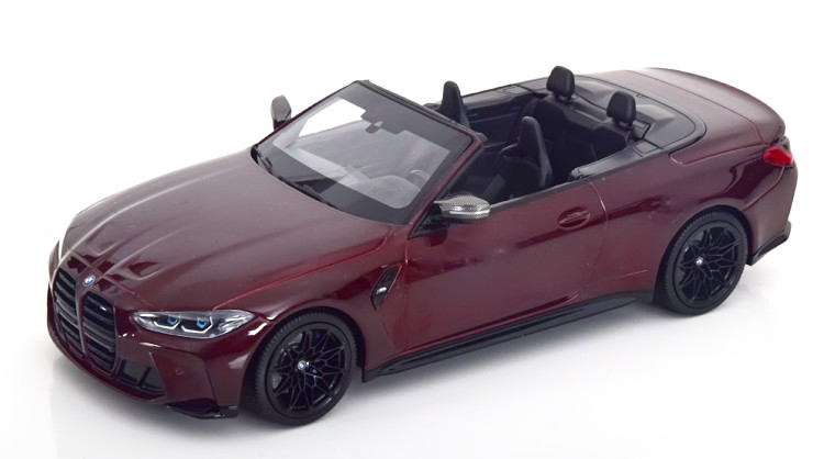 ミニチャンプス 1/18 BMW M4 オープンカー 2021 G83 ダークレッドメタリック 402台押さえる Minichamps 1:18 BMW M4 Convertible 2021 darkred-metallic Limited Edition 402 pcs