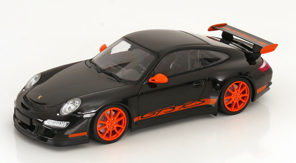 ミニチャンプス 1/18 ポルシェ 911 997 GT3 RS 2007 ブラック/オレンジ Minichamps 1:18 Porsche 911 997 GT3 RS 2007 black orange