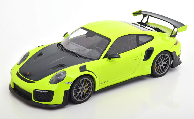 ミニチャンプス 1/18 ポルシェ 911 GT2 RS 2018 ライトグリーン カーボングレー 504台限定Minichamps 1:18 Porsche 911 GT2 RS 2018 lightgreen carbon-grey Limited Edition 504 pcs|Reowide モデルカー カタログ SHOP