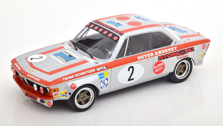 ミニチャンピオン 1/18 BMW 2800 CS 優勝 トゥーレンワーゲンGP ニュルブルクリンク 1972 フィッツパトリック シュトメレン 300台限定Minichamps 1:18 BMW 2800 CS Winner GP Tourenwagen Nuerburgring 1972 Fitzpatrick/Heyer/Stommelen Limited Edition 300 pcs|Reowide モデルカー カタログ SHOP