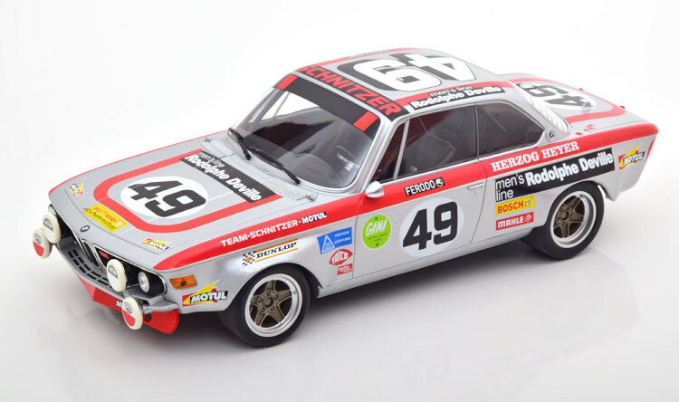 ミニチャンプス 1/18 BMW 2800 CS #49 24時間スパ 1972 300台限定Minichamps 1:18 BMW 2800 CS No 49 24h Spa 1972 Herzog/Heyer Limited Edition 300 pcs|Reowide モデルカー カタログ SHOP