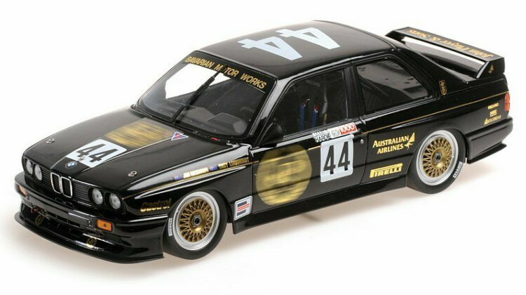 ミニチャンプス BMW M3 STREET E30 1987 1/18 1987 BMW M3 Street Black Metallic 1/18 Diecast Model Car by