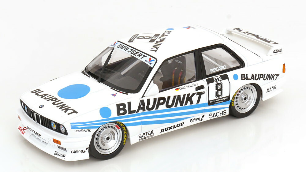 ミニチャンプス 1/18 BMW M3 E30 #8 ＦＲＧツーリングカータイトル 1988 Manthey 300台押さえるMinichamps 1:18 BMW M3 E30 N8 DTM 1988 Manthey Limited Edition 300 pcs