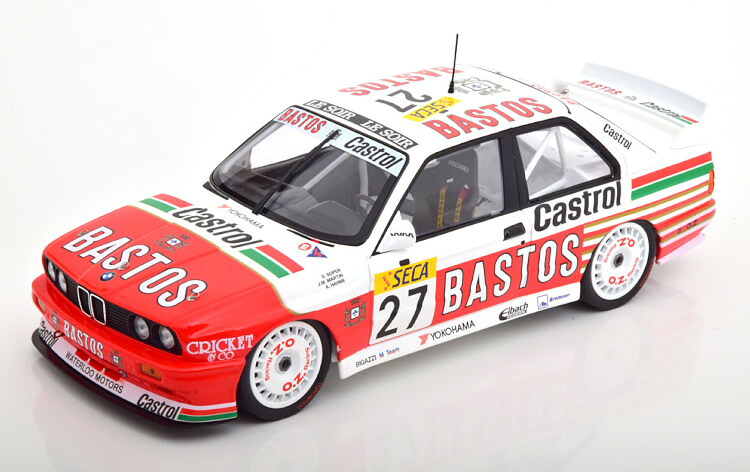 ミニチャンプス 1/18 BMW M3 スポーツ エボ #27 4th 24時間 スパ 1990 ビガッツィ チーム 404台限定Minichamps 1:18 BMW M3 Sport Evo #27 4th 24h Spa 1990 Bigazzi Team Limited Edition 404 pcs｜Reowide モデルカー カタログ SHOP
