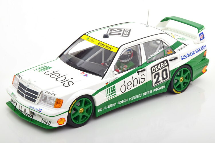ミニチャンプス 1/18 メルセデス 190E 2.5-16 #20 DTM 1991 フィギュア付き シューマッハ 300台限定Minichamps 1:18 Mercedes 190E 2.5-16 No.20, DTM 1991 Schumacher mit Fahrerfigur, Limited Edition 300 pcs.|Reowide モデルカー カタログ SHOP