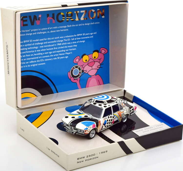 ミニチャンプス 1/43 BMW 2500 (E3) 1969 ニュー ホライズン サクラ色 パンサー ラ 食麺麭テラ ローザ 999台押さえるMinichamps 1:43 BMW 2500 (E3) 1969 NEW HORIZON PINK PANTHER 天使の都市 PANTERA ROSA LIMITED 999 ITEMS