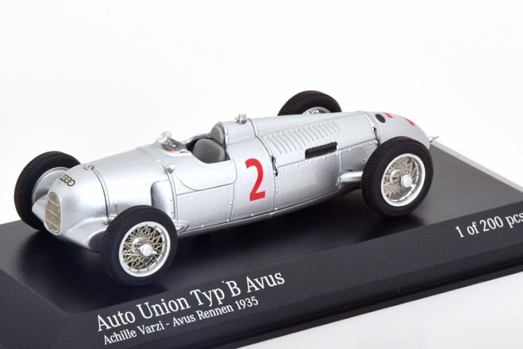ミニチャンプス 1/43 アウトウニオン Typ B ＃2 Avus GP 1935 200台限定Minichamps 1:43 Auto Union Typ B No 2 Avus GP 1935 Varzi Limited Edition 200 pcs｜Reowide モデルカー カタログ SHOP