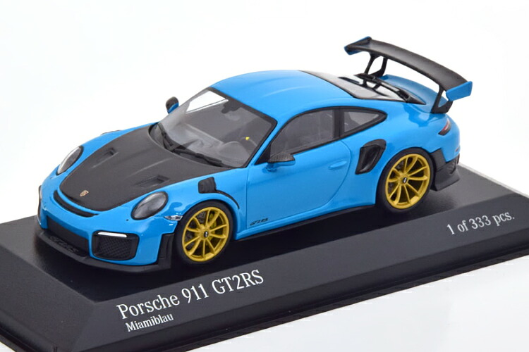 ミニチャンプス 1/43 ポルシェ 911 (991/2) GT2 RS 2018 ブルー カーボン 333台限定Minichamps 1:43 Porsche 911 (991/2) GT2 RS 2018 blue carbon Limited Edition 333 pcs|Reowide モデルカー カタログ SHOP
