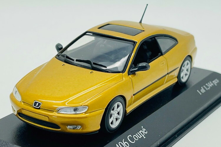 ミニチャンプス 1/43 プジョー 406 クーペ 1999 ゴールドメタリックMinichamps 1:43 Peugeot 406 Coupe 1999 gold metallic|Reowide モデルカー カタログ SHOP