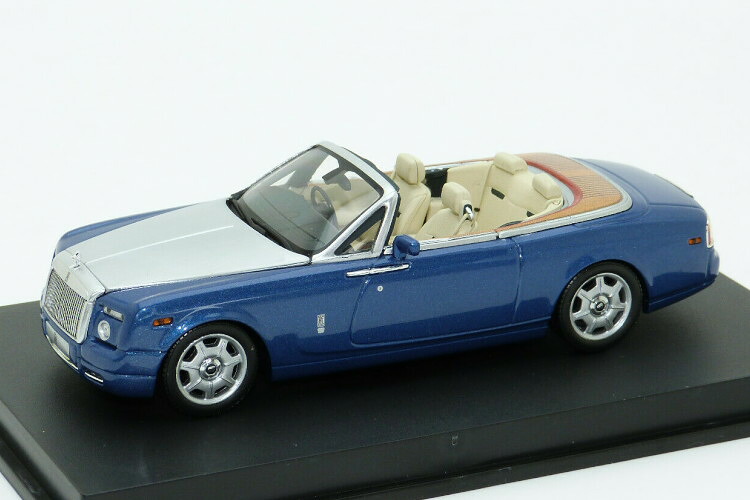 ミニチャンプス 1/43 ロールスロイス ファントム ドロップヘッド クーペ 2007 ブルー/シルバーMinichamps 1:43 Rolls-Royce Phantom Drophead Coupe 2007 blau / silber｜Reowide モデルカー カタログ SHOP