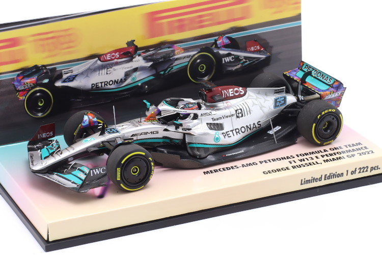 ミニチャンプス　メルセデスAMG W05 ルイス・ハミルトン　中国GP 1/43 ミニチャンプス 1/43 メルセデス-AMG ペトロナス F1 W15 E #44