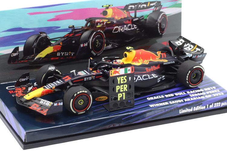 ミニチャンプス 1/43 レッドブル RB19 #11 優勝 サウジアラビアGP フォーミュラ1 2023 222台限定 Minichamps 1:43 Red Bull RB19 #11 Winner Saudi Arabia GP Formula 1 2023 S. Perez Red Limited 222pcs