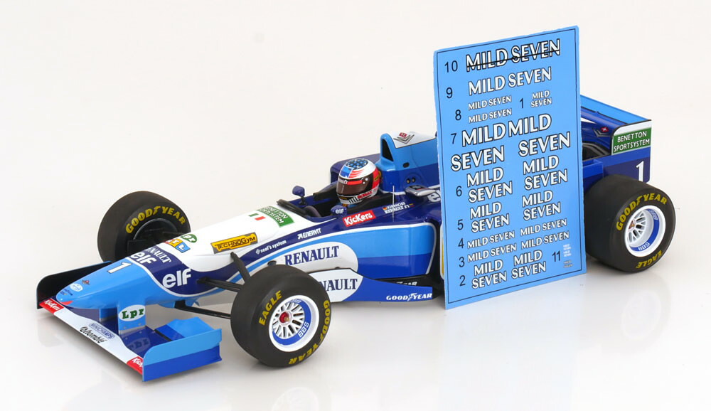 楽天市場】ミニチャンプス 1/18 ベネトン ルノー B195 Taxi カナダGP 1995 ミハエルシューマッハ mit Alesi フィギュア  デカール付き 702台限定MINICHAMPS 1:18 Benetton Renault B195 Taxi GP Canada 1995  Schumacher mit Alesi with figurines＆Decals Limited Edition ...