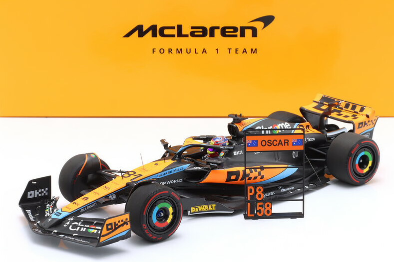 ミニカー　1/18 マクラーレン F1 チーム MCL60 オスカー・ピアストリ モナコGP2023 「MINICHAMPS」 [537232581] 楽天市場】ミニチャンプス 1/18 マクラーレン F1 チーム MCL60